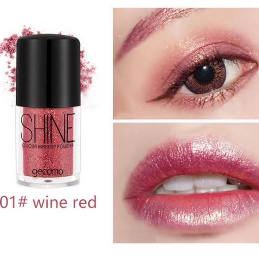 Gecomo Multifunctional single color eye shadow shimmer powder